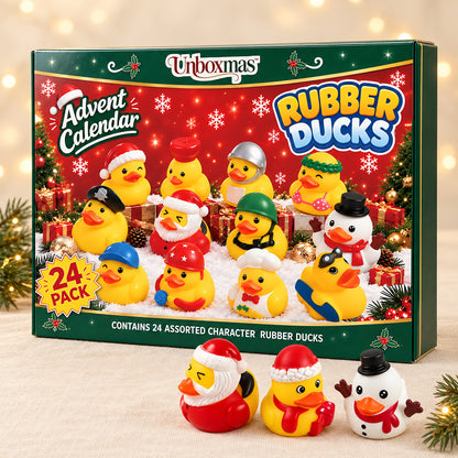 Costume Ducks advent calendar box with three of the ducks in front