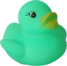 Christmas Duck: green lashes