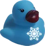 Christmas Duck: navy snowflake