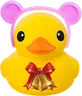 Christmas Duck: bear ears bells
